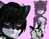 Black and white fox <3