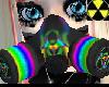Rainbow gas mask