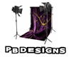 PB PurpleSparks Backdrop