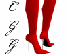 CGG Red Stileto Boots