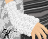 [ks] White Arm Warmers S