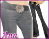Flared Black Denim