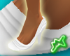 [M] Ruffle Shoes White