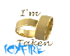 I'm taken sticker