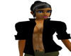 blk open collar no bra