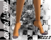 {FR}GRAY SPIKE HEELS