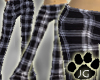 black&white plaid pants