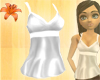 Long Silk Cami White