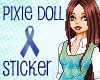 {iF} Blue pixie doll
