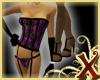 Purple Satin Corset