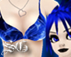 Blue Inferno Bikini Top