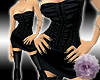 -Black Corset Dress