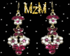 Raspberry Ice dangles