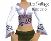 Leaf kimono top