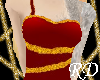 Ruby and Gold Prom Dress