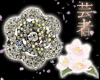 White Rose Kanzashi