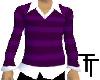 Purple Striped Sweater