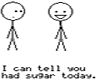 you ate SUGAR!!!