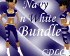 C.D.L.C NavyNWhiteBundle