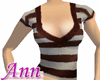 Low V-neck MOCHA