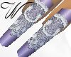 WYLLO Purple Lace Nails