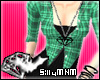 m* Green Plaid Blouse