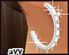 Spiked Diamd 3/4hoop Wht