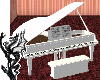 White Baby Grand Piano