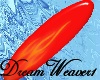 Red Flames Surfboard