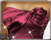 *MD*wine satin rosette