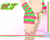 ~M.T~LimePink ArmWarmers