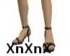 angel/striped spike heel