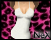 [NeX]-White Striped Top