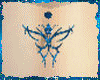 SS Blue Butterfly ring