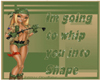whip into shape sticker