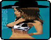 cowgirl hat brown hair