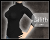 -L.- Black Turtleneck
