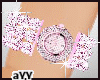 Diamond Watch Babypink