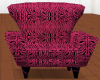 Pink Zebra Print Chair