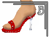 Punk Spiked Heels - Red