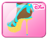 Candy Blue/Gold Heels