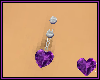 Amethyst Heart Silver