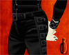 d3 Buckled Leather Pants