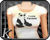 [K] I Love Pandas Shirt