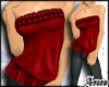 ANN Ruffled Top Jean RED