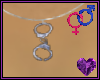 Handcuff Silver Necklace