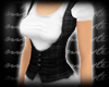 m.. White Tee Plaid Vest