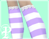 Lavender Stripe Kneesock