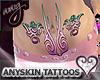 Anyskin belly tattoo for females in pastel colors