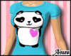 ANN Cute Panda Tee AQUA